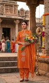 Si 338 Slub Cotton With Embroidery Work Top With Bottom Dupatta Wholesale Online